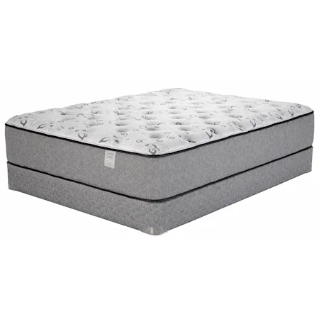 Queen 13" Luxury Firm Mattress and 9" Heavy Duty Wood Foundation